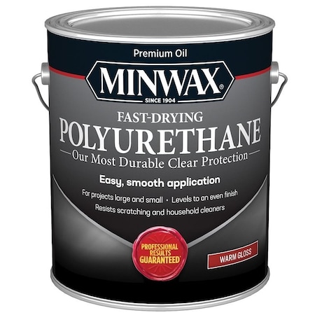 Minwax Polyurethane Paint, SemiGloss, Liquid, Clear, 25 gal, Can 319110000
