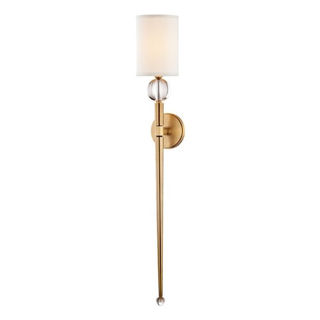 Hudson Valley Lighting Rockland 1 Light Wall Sconce 5.25 In. Aged Brass 8436-AGB