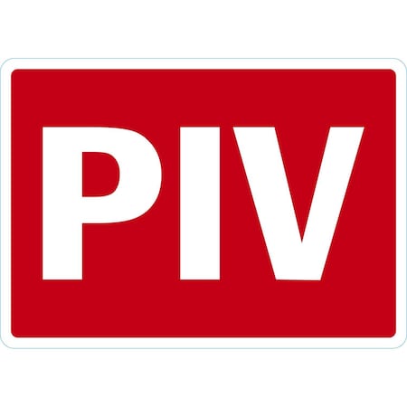 Lyle Sign, Piv, Reflective Aluminum, 14x10 U1-1102-RA_14x10