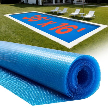 Vevor Solar Pool Cover 28x14 ft Inground Above Ground Pools Solar Blanket 12 mil 300-28*14