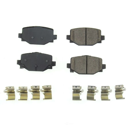 Powerstop Power Stop - Rear Z17 Low-Dust Ceramic Brake Pads with Hardware 17-2191