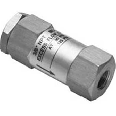 Guardair 0.5 in. Fnpt Excess Flow Check Valve, Metallic B645341