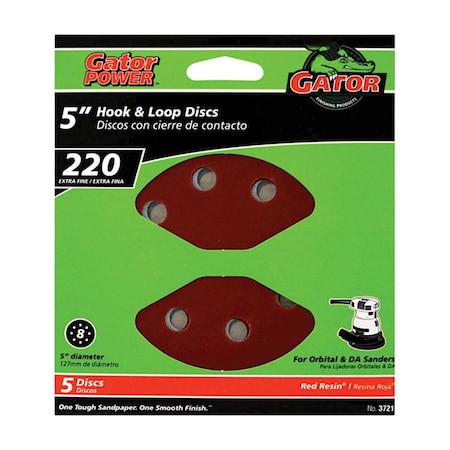 Defenseguard 5 in. 220 Grit Sand Disc, 5PK DE3303055