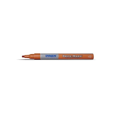 Dykem BRITE-MARK Fine Line Paint Marker, Orange 41010