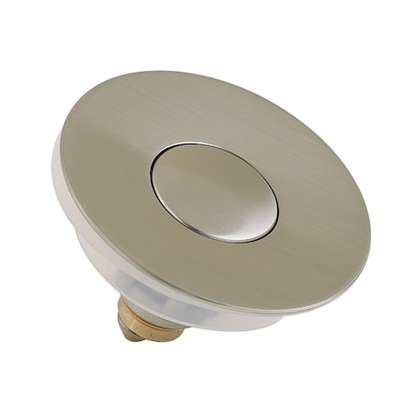 Kingston Brass Brass Sink Filter Plug, Center Pop-Up, Brushed Nickel KBF1018