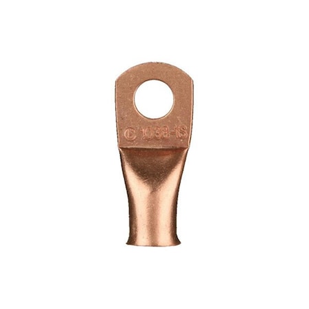 Metra Electronics 0.3125 in. 6 Gauge Uninsulated Copper Ring Terminals METCUR6516