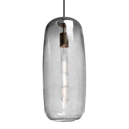Besa Lighting Besa Pinot 13 Pendant, Clear Bubble, Black Finish, 1x 60W MAX E26 Base 1JT-PINOT18CL-BK