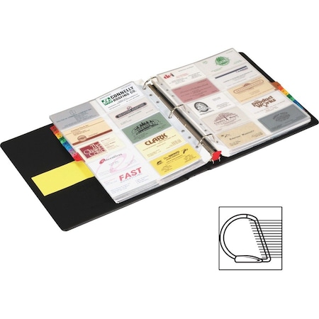 Cardinal Brands Cardinal EasyOpen Card File Binder, 20 Non-Glare Tabs 65320