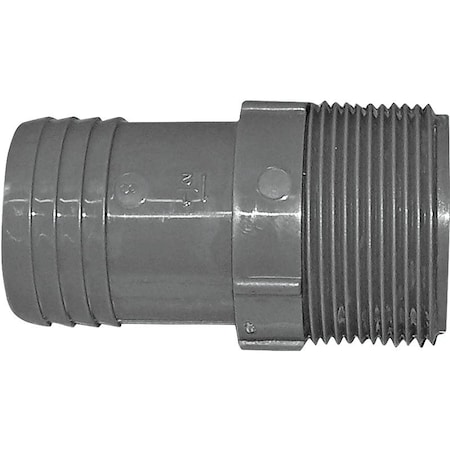 Boshart Industries Adapt Pp 1-1/2in M Poly Gry UPPA-15