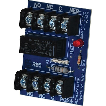Altronix Relay Module 6/12VDC 120Ma DPDT, Relay, - RB5