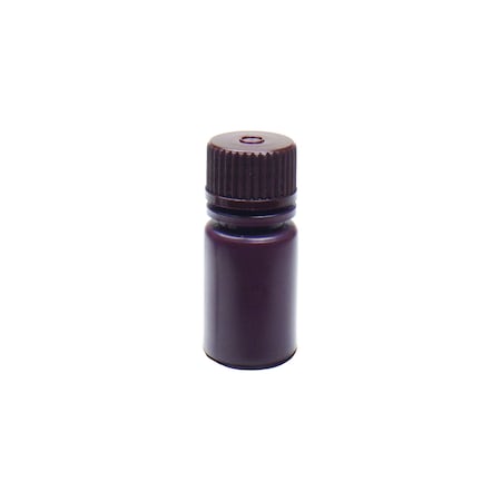 United Scientific Reagent Bottle - Narrow Mouth - 15 ml, Amber, HDPE, 72PK 33423