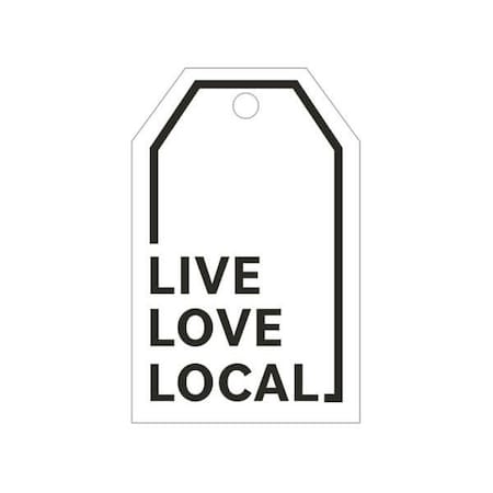 Nashville Wraps Live, Love, Local Gloss Printed Gift Tags, 2.25X3.5, 50PK PTLLL
