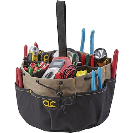 Clc Work Gear 18-Pocket Drawstring Tool Bucket Organizer 1148