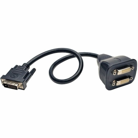 Tripp Lite DVI-D Y Splitter Video Monitor Cable DVI Male / 2x Female 1FT 1FT P564-001