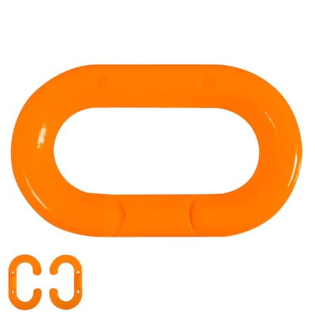 Mr. Chain Traffic Orange 1.5" Master Links (10-Pack) 30713-10