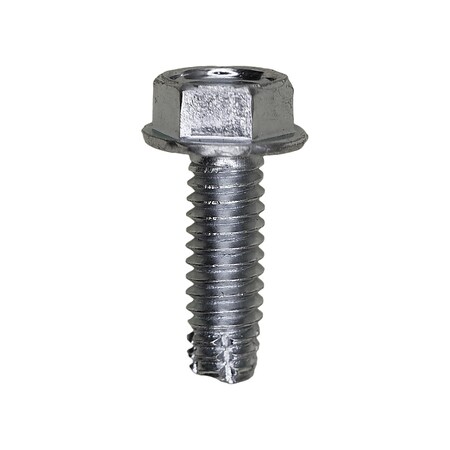 Auveco 8-32 x 1/2in Indented Hex Washer Head Type F Zinc, 100PK 5767