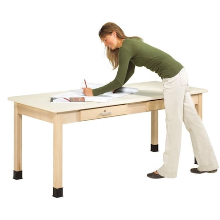 Diversified Spaces Rectangle Planning Table, 72" W, 30" H, Almond PT-72P