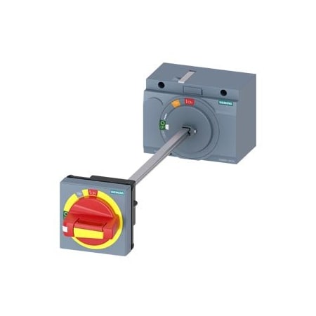 Siemens door mounted rotary operator EMERGENCY OFF IEC IP65 with door interlock 3VA9267-0FK25