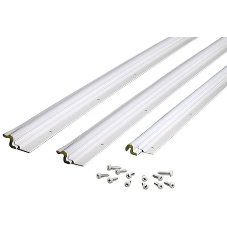 M-D Building Products Jamb Weatherstrip, Aluminum/Vinyl, White 91850