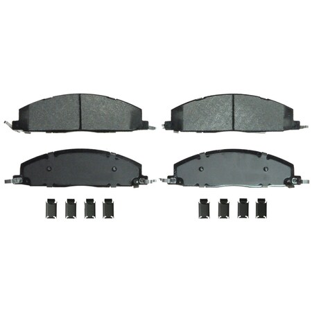 Wagner Brake QuickStop Rear Disc Brake Pad Set Semi-Metallic,  ZX1400