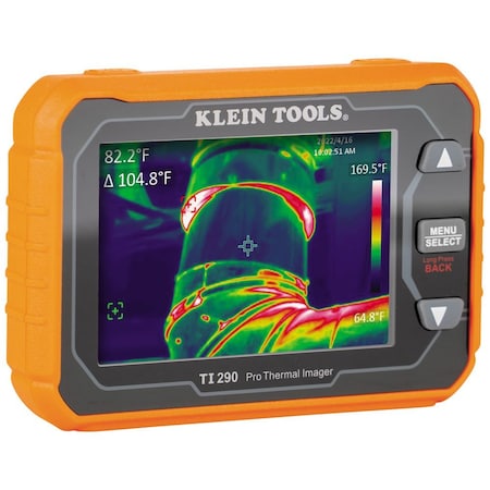 Klein Tools Infrared Camera, 50 mK, 480 x 320 Display, 55.6 Degree +/- 2.8 Degree TI290