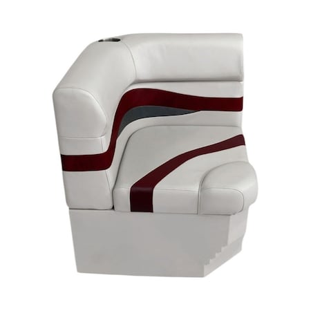 Horizon Mfg Elite Series Radius Corner Cushion with Base Gray/Red/Charcoal 3207-3011-ABEC