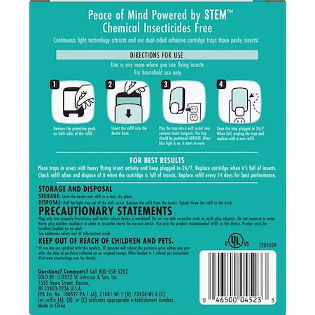 Stem Reusable Indoor Flying Insects Light Trap Starter Kit 4523