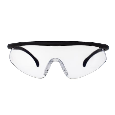 Bison Life Simone, Safety Glasses, Anti-Fog & Anti-Scratch, Clear Lens ZH-SISG-CLLBKT-MS20