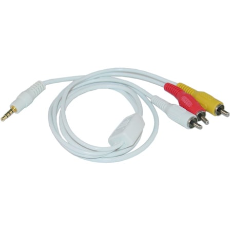 Cable Wholesale 3.5mm AV Audio Video Cable for iPod, 6 foot 10A1-05106