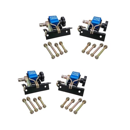 Mytee Products 1-1/2in x 7ft Blue Ladder Rack Ratchet Straps with J-Hook Pair Round 500 lbs, 2PK RS-LR-Square-Bx2