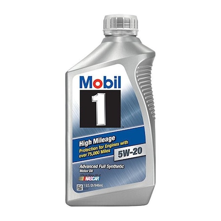 Mobil 1 5W-20 High Mileage Oil - 1 qt. MOB120455-1
