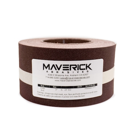 Combat Abrasives 6in Drum Sander Rolls 25 Yard Roll R6X25YX