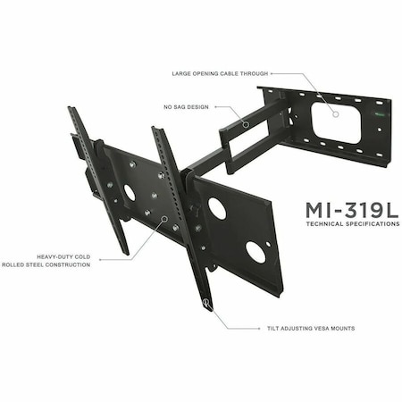Mount-It Full Motion TV Wall Mount with Long Exte MI-319L