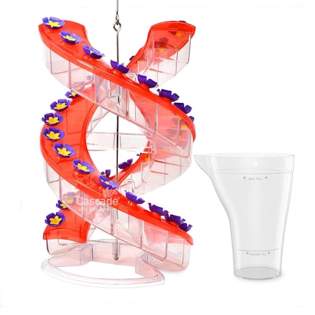 Cascade Hummingbird 23.5 fl. oz. Polypropylene DNA Amethyst Nectar Bird Feeder 32 ports 24980