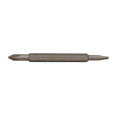Klein Tools Bits, 4-in-1 Electronics, PH 0, SLTD 3-Inch, PK2 13391