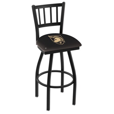 Holland Bar Stool Co 25" Blk Wrnkl US Military Academy ARMY Swivel Bar Stool, Jailhouse Back L01825USMilA