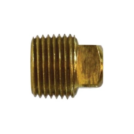 Midland Industries PLUG H SQ BARSTOCK 3/8IN FNPT 0.8IN BRS 28086