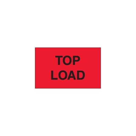 Bubblefast 3 x 5'' - ''Top Load'' Fluorescent Red Labels BFDL2661