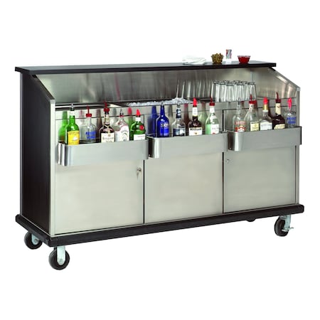 Advance Tabco Portable Bar 74-3/8 in.W x 28-1/8 in.D x 46-5/8 in.H stainless steel workboard & ice bin AMD-6B