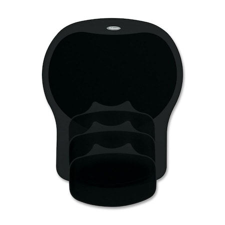 Fellowes Easy Glide Gel Wrist Rest and Mouse Pad Black, Black FEL93730