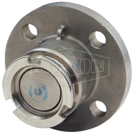 Dixon Mann-Tek by  Mann Tek Dry Disconnect Adapter Tank Unit, 4 in Nominal, Adapter x Class 150 ASA Flange DDA400SSFL