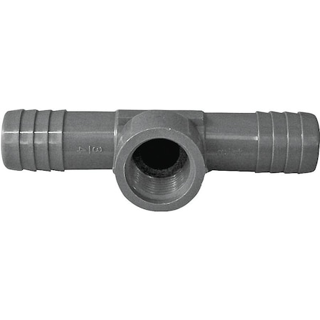 Boshart Industries Tee Pp 1x1x1/2in Poly Blk UPVCFRT-101005