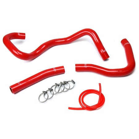 Hps Performance High Temp Reinforced Silicone Radiator Coolant Hose Kit, Red, 57-1530-RED