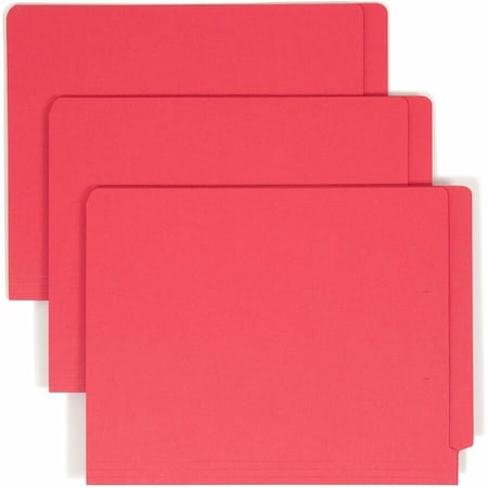 Smead File Folder End Tab, Reinforced, Red, PK100 25710