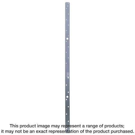 Simpson Strong-Tie MSTAM Strap Tie, 36 in L, 1-1/4 in W, Steel, Zinc Galvanized MSTAM36
