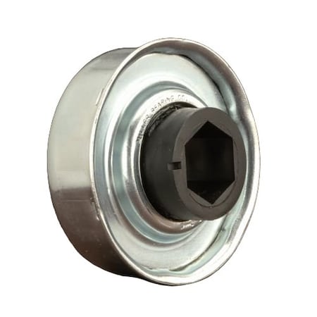 Miller Bearing Conveyor Bearing, Flanged Unground Non-Precision , Carbon Steel, 0.4375 in Bore Dia., Hex Bore FC-2280-10HS-O