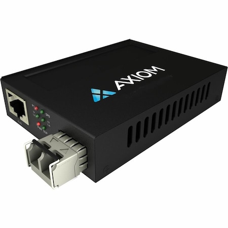 Axiom POE RJ45 TO 1 LC MMF MEDIA CONV MCP32-F1-M8L05-AX