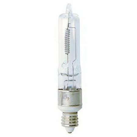 Ge Halogen Bulb, 75 W, E11 Candelabra Lamp Base, T3 Lamp, White Light, 1050 Lumens, 2850 K Color Temp 12715