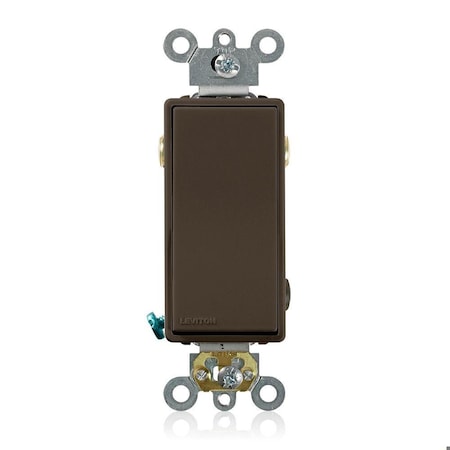 Leviton Decora Plus Rocker 3-Way 20A Brown 5623-2