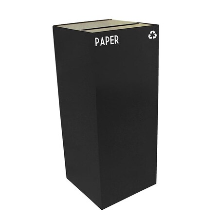Pinpoint 36 Gallon Indoor Recycling Container With Slot Opening, Charcoal PI19412
